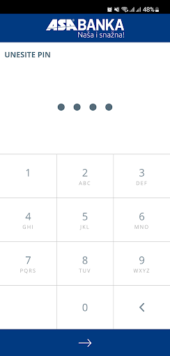 Android application ASA Banka mToken screenshort