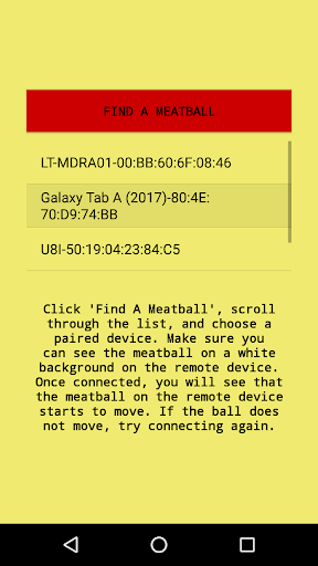 Bluetooth Meatball Screen 2