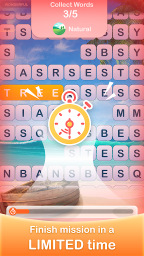 Scrolling Words-Moving Word Game & Find Words  screenshots 2