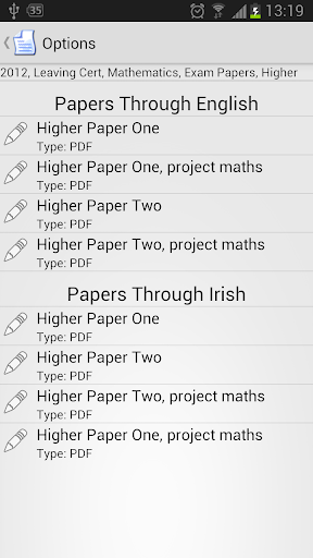 Leaving Cert Past Papers