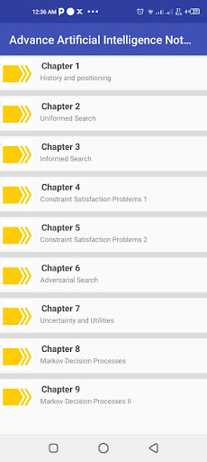 Android application Advance AI notes screenshort