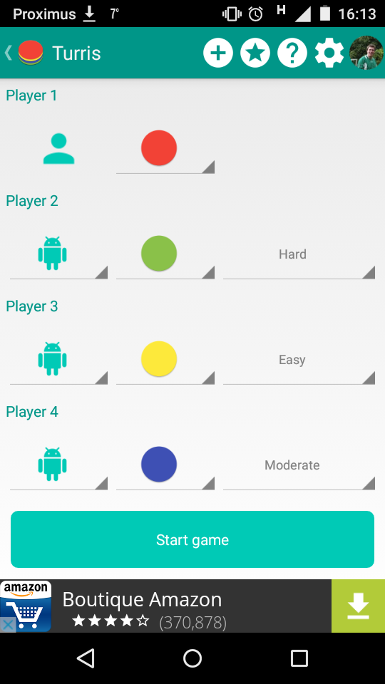 Android application Turris screenshort