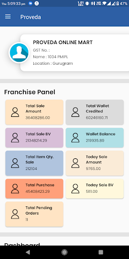 Proveda Franchise Screen 3