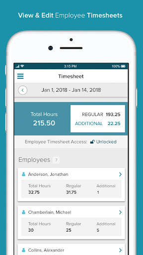 ADP Workforce Now On the Go Screen 3