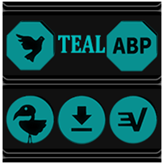 Teal and Black Icon Pack apk