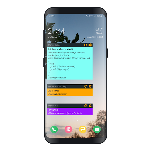 Word Memo Widget Screen 2