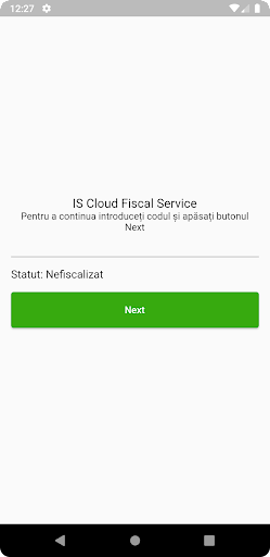 Android application IsFiscalService screenshort