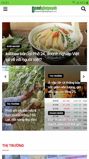 Android application Doanh Nghiệp Xanh screenshort
