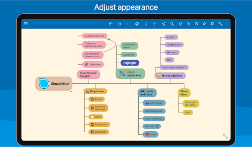 Screenshot of SimpleMind Pro - Mind Mapping