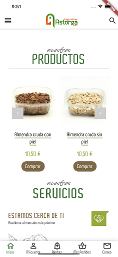 Android application Legumbres Astorga screenshort