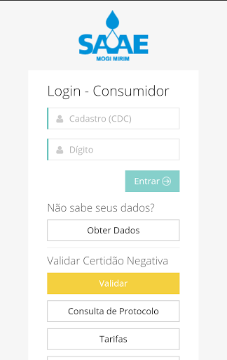 Android application SAAE Mogi Digit@l screenshort