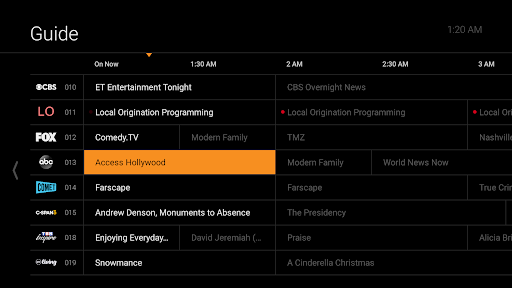 Screenshot of InfinityLink TV