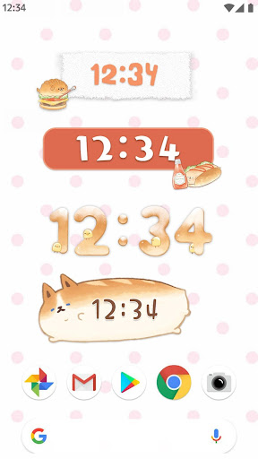 Android application Digital Clock Widget Yeastken screenshort