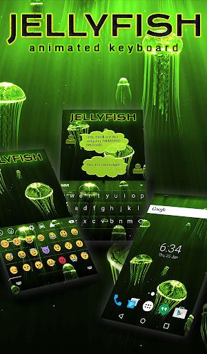 Jellyfish Animated Keyboard +  5.5.2 screenshots 1