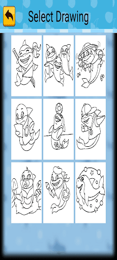 Shark Coloring Screen 2