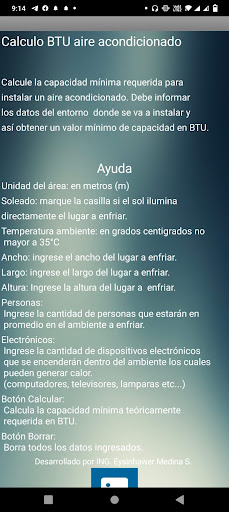 Calculadora BTU Coolfer Screen 3