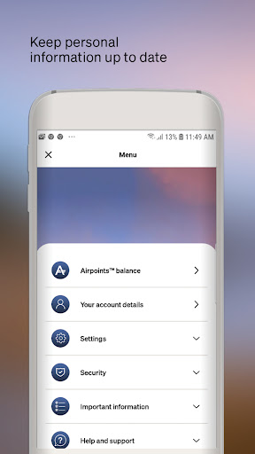 Screenshot of Air New Zealand OneSmart