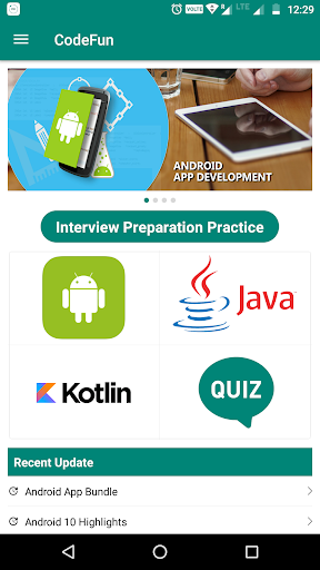 Android application Android Interview screenshort