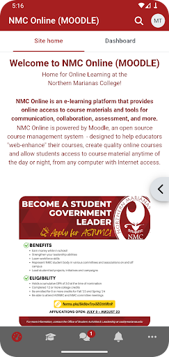 NMC Online Screen 3
