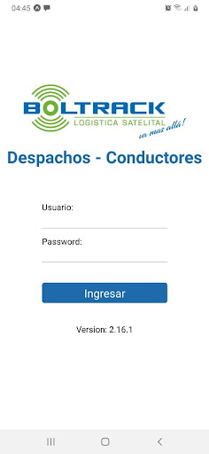 Android application Despacho Interplanta screenshort