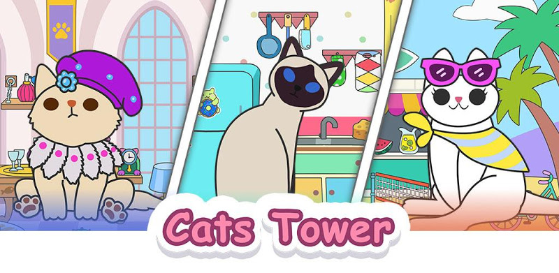 Cats Tower - Merge Game!