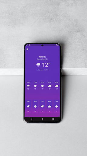Android application Weather App screenshort