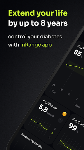 Android application InRange Diabetes Tracker screenshort