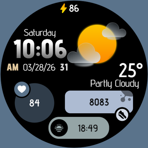 Digital watch face D31 Download on Windows
