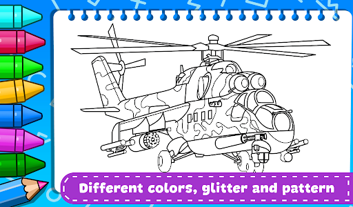 Military Vehicles Coloring Screen 2