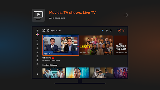 Android application Jawwy TV - Android TV screenshort