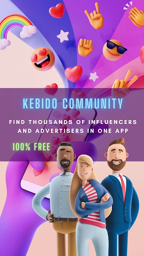 Android application Kebido, Influencer Marketplace screenshort