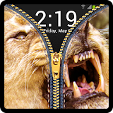 Zipper Lock Screen Lion icon