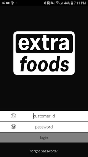 Android application Extra Foods screenshort