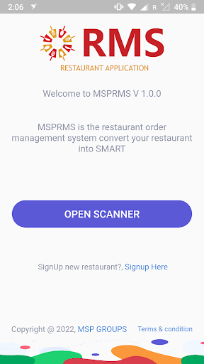 Android application MSPRMS screenshort