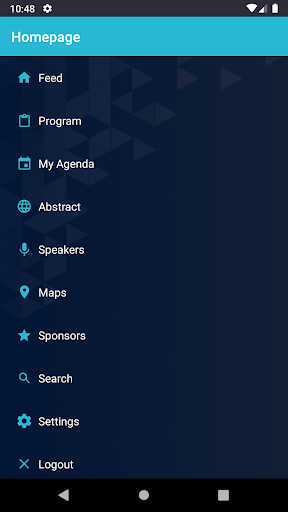 Android application ISUCRS 2022 screenshort