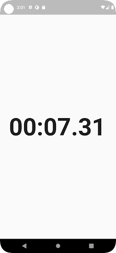 Android application Simple Big Stopwatch screenshort