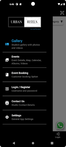 Android application Urban Reels screenshort