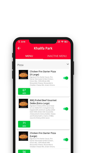 EatEasy (Merchant) Screen 2