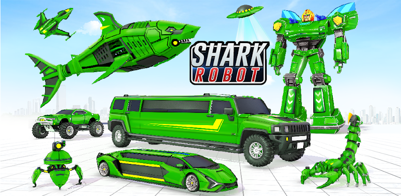 Shark Robot Car Transform Game