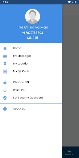 MLajan Merchant/Agent Wallet Screen 2