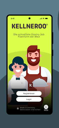 Android application KELLNEROO® | Gastro Jobbörse screenshort