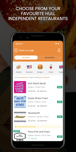 Android application Hulls Kitchens screenshort