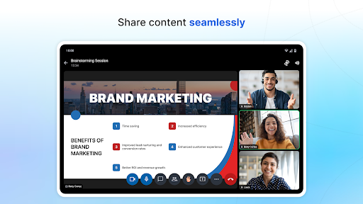 Screenshot of Zoho Meeting - Online Meetings