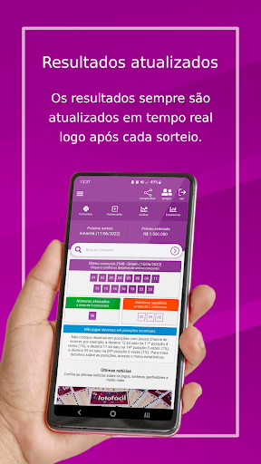 Android application Loto estatísticas fácil screenshort