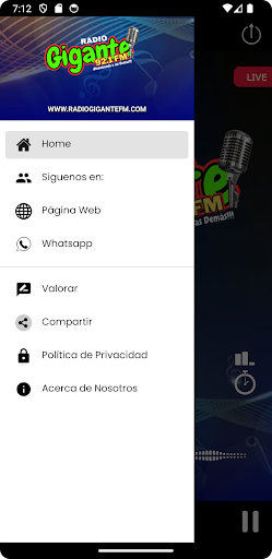 Radio Gigante 92.1 FM Screen 3