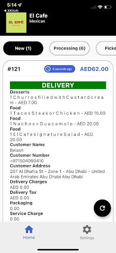 XKitch Partner Screen 2
