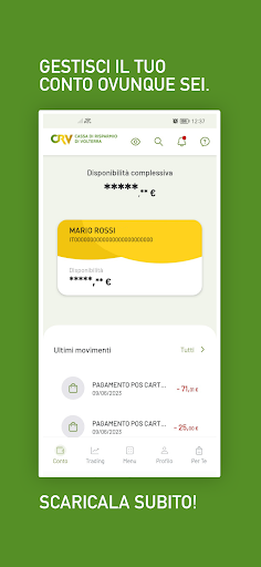 Android application CRV Mobile Banking screenshort
