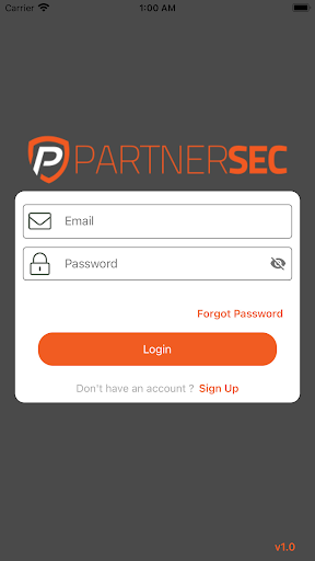 Android application PartnerSec screenshort