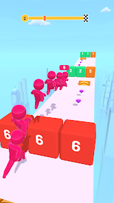 Captura de Pantalla 14 Crowd Run: Count Master game android