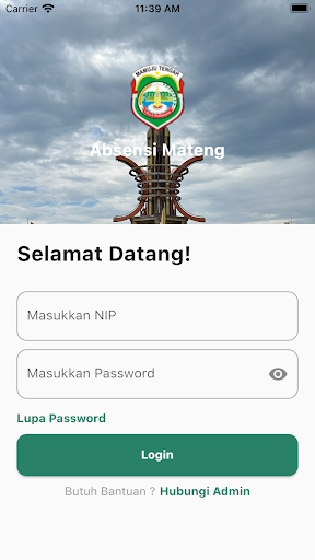 Android application Absensi Mateng screenshort